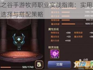 龙之谷手游牧师职业实战指南：实用精灵选择与搭配策略