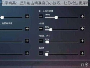 和平精英：提升射击精准度的小技巧，让你枪法更犀利