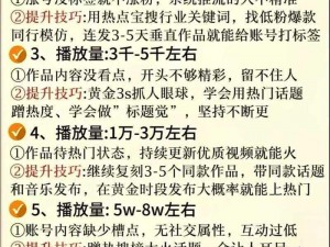 成全视频观看，提升效率的五大技巧