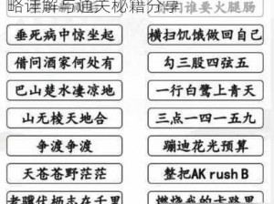 汉字找茬王西游配对攻略大全：攻略详解与通关秘籍分享