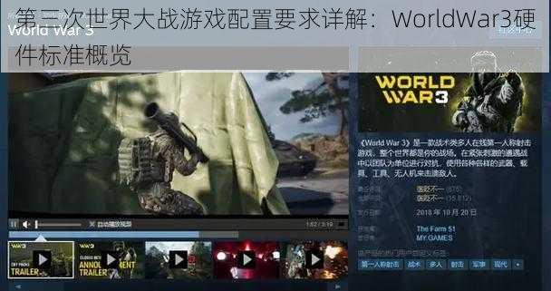 第三次世界大战游戏配置要求详解：WorldWar3硬件标准概览