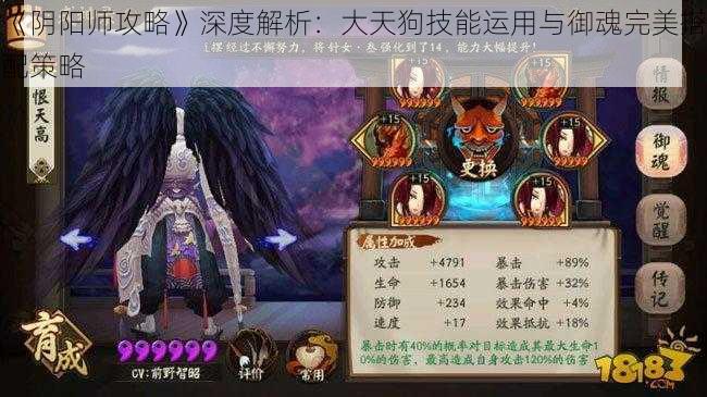 《阴阳师攻略》深度解析：大天狗技能运用与御魂完美搭配策略