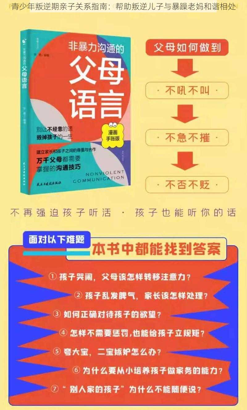 青少年叛逆期亲子关系指南：帮助叛逆儿子与暴躁老妈和谐相处