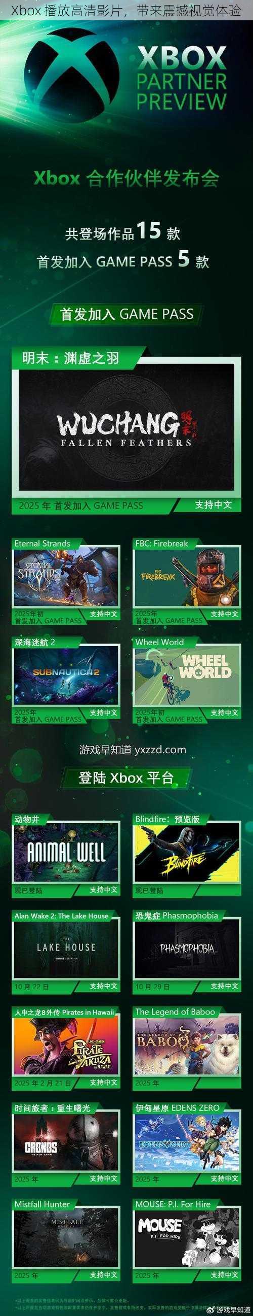 Xbox 播放高清影片，带来震撼视觉体验