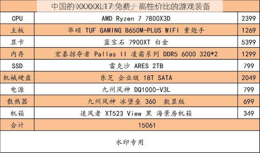 中国的 XXXXXL17 免费，高性价比的游戏装备