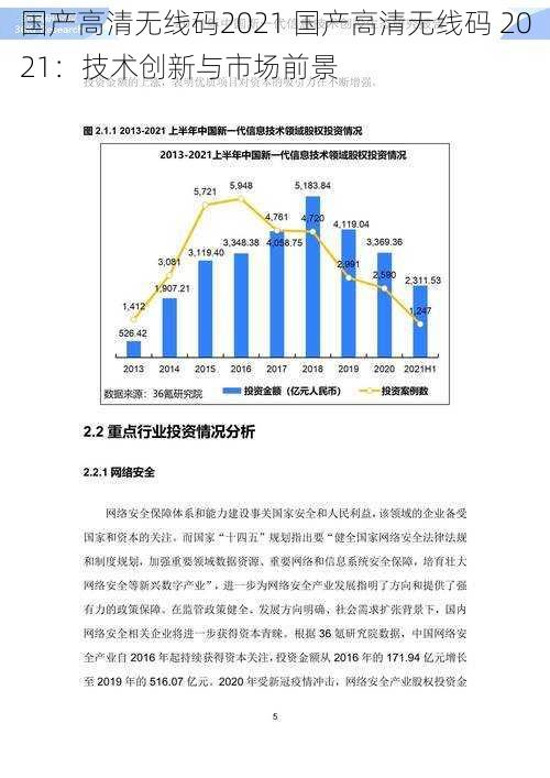 国产高清无线码2021 国产高清无线码 2021：技术创新与市场前景