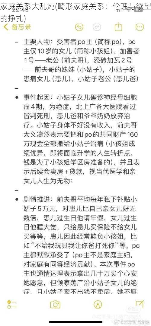 家庭关系大乱炖(畸形家庭关系：伦理与欲望的挣扎)