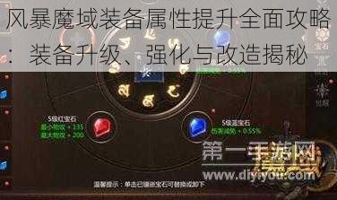 风暴魔域装备属性提升全面攻略：装备升级、强化与改造揭秘