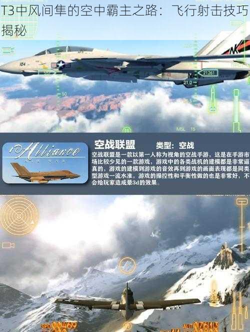 T3中风间隼的空中霸主之路：飞行射击技巧揭秘