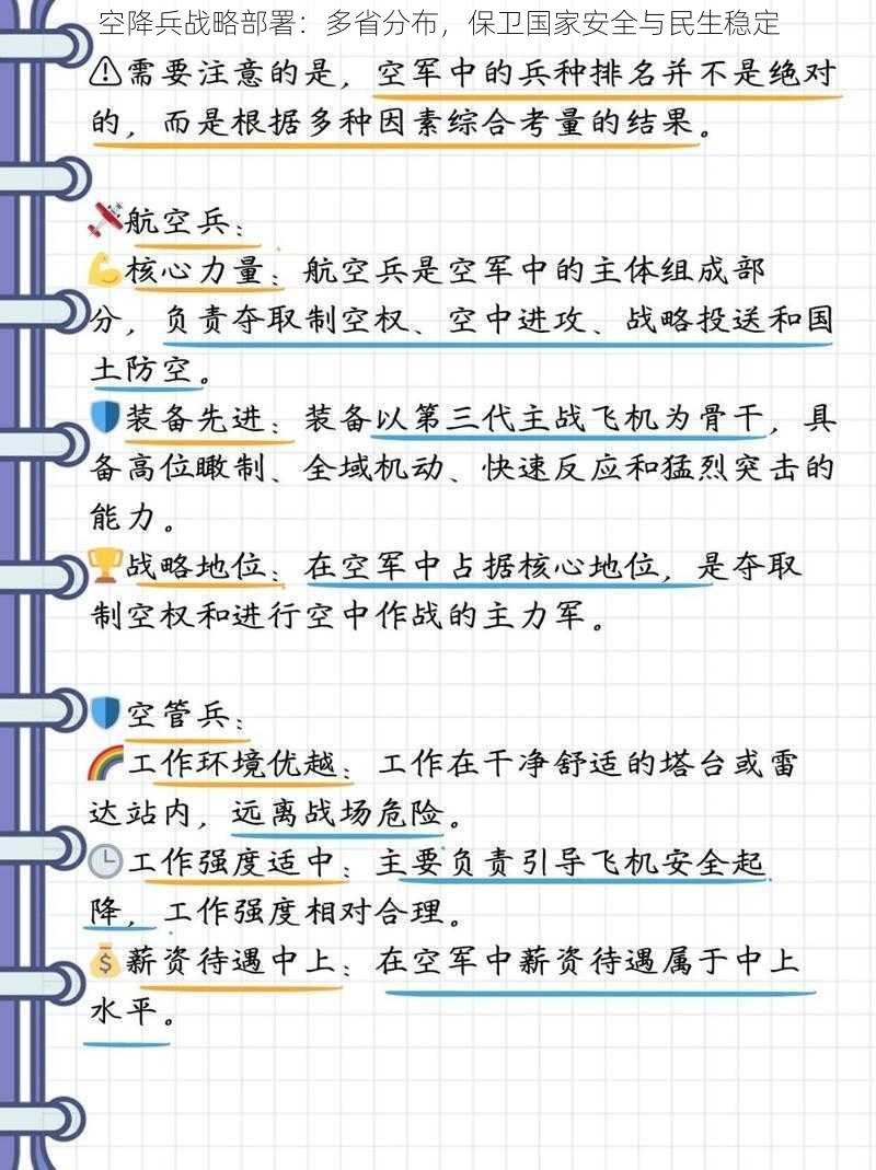 空降兵战略部署：多省分布，保卫国家安全与民生稳定