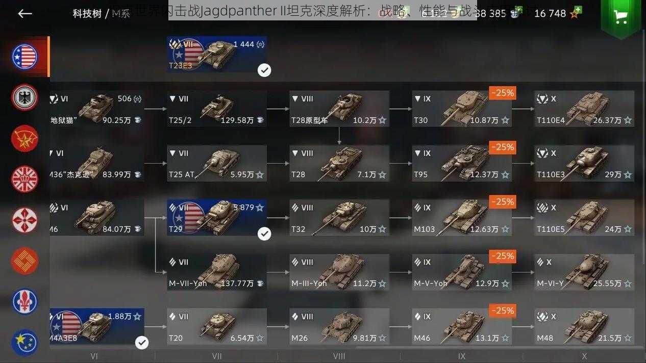 坦克世界闪击战Jagdpanther II坦克深度解析：战略、性能与战斗应用探讨