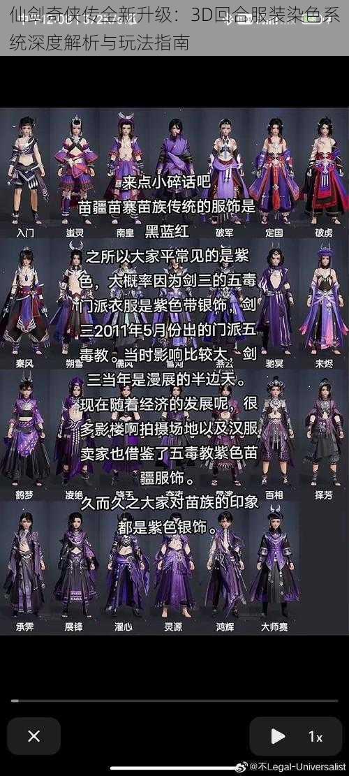 仙剑奇侠传全新升级：3D回合服装染色系统深度解析与玩法指南