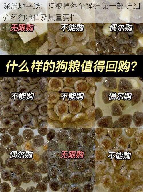 深渊地平线：狗粮掉落全解析 第一部 详细介绍狗粮值及其重要性