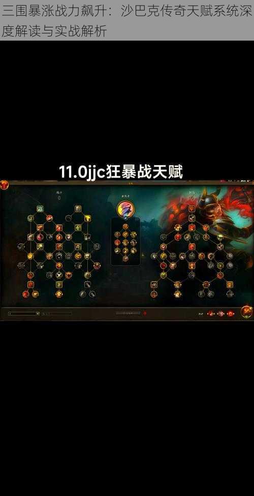 三围暴涨战力飙升：沙巴克传奇天赋系统深度解读与实战解析