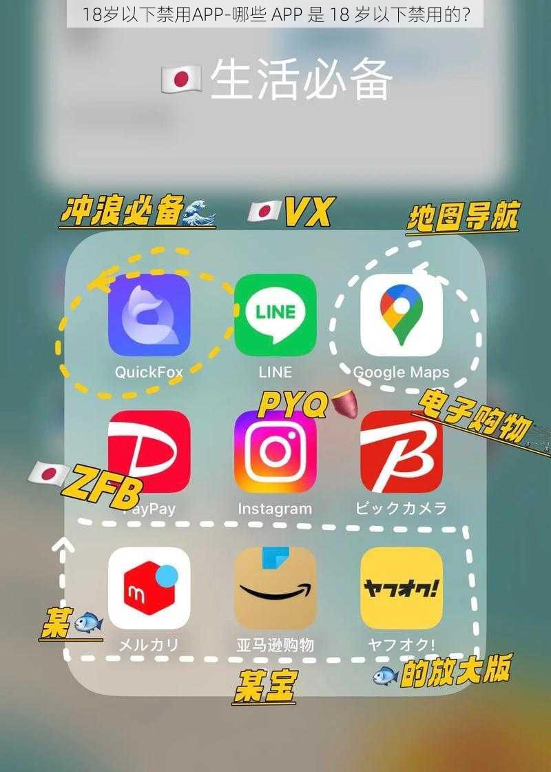 18岁以下禁用APP-哪些 APP 是 18 岁以下禁用的？