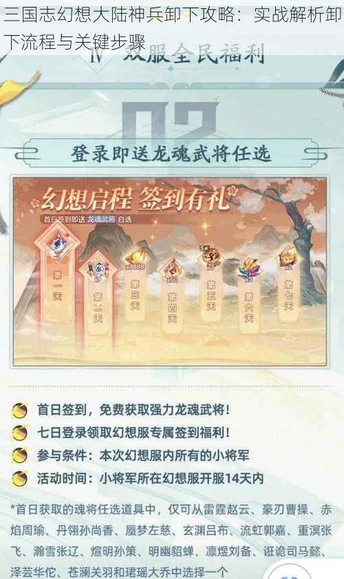 三国志幻想大陆神兵卸下攻略：实战解析卸下流程与关键步骤