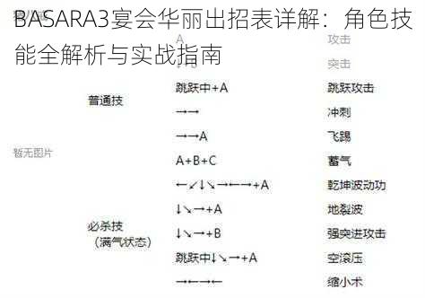 BASARA3宴会华丽出招表详解：角色技能全解析与实战指南