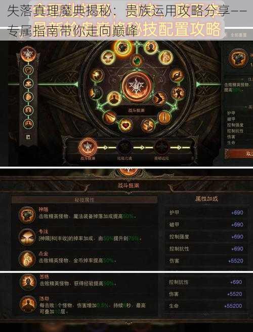 失落真理魔典揭秘：贵族运用攻略分享——专属指南带你走向巅峰